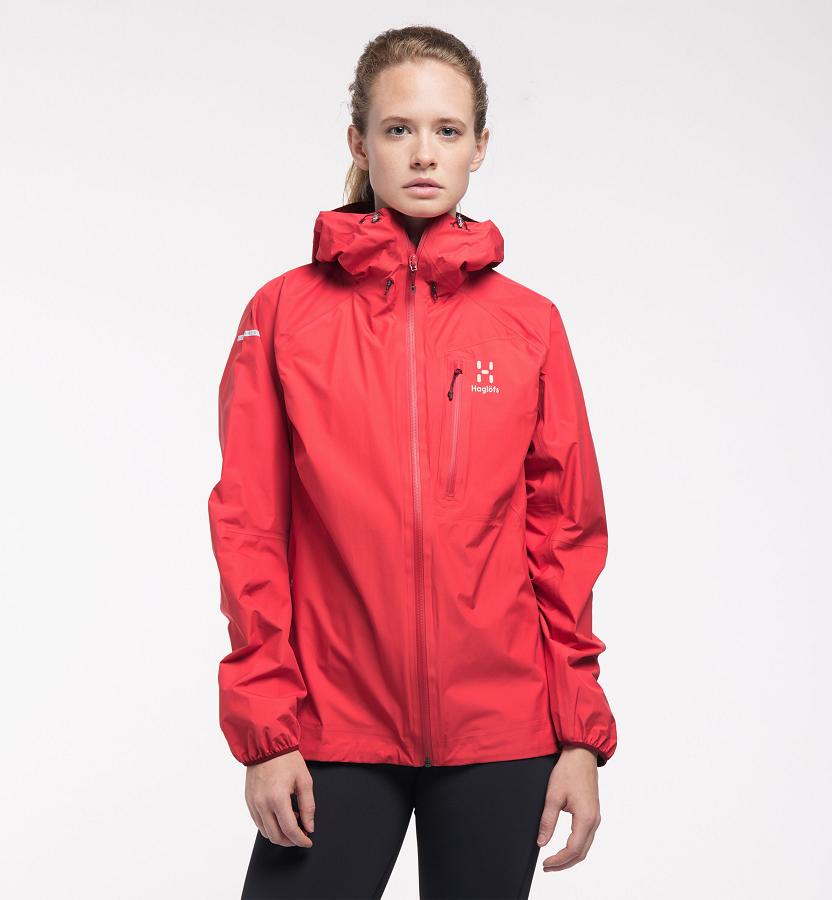 Haglöfs Womens L.I.M Waterproof Jacket Red New Zealand 25301KLDU